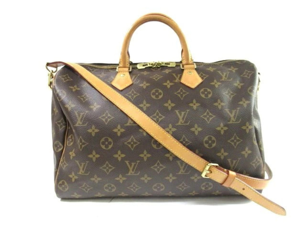 LOUIS VUITTON Monogram Speedy brown Bandouliere Shoulder Bag